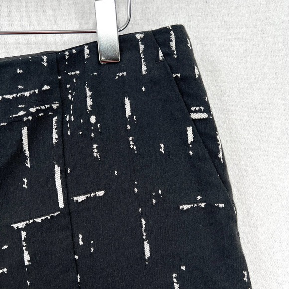 NARCISO RODRIGUEZ Pants Womens 46 Black Pattern Slim fit Tapered Legging Ankle - Picture 9 of 16